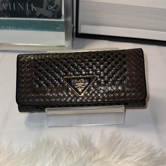 Prada Madras Long Wallet EUC with full inclusion - Picture 2 of 16